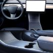Tesla Model 3 Pre-2021 Central Control Panel Sticker Carbon Fiber Black - 8