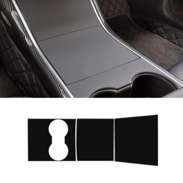 Tesla Model 3 Central Control Panel Sticker Matte Black Scratch-proof PVC - 1