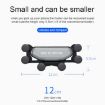 Black Car Air Outlet Gravity Mobile Phone Holder Bracket - Six-Claw Design - 3