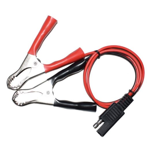 SAE to Crocodile Clip Power Cord 1m Motorcycle Battery Charger Cable - 1
