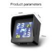 Universal Motorcycle Wireless Solar TPMS Tire Pressure Alarm System - 4