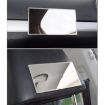 Portable Car Sunshade Makeup Mirror - Stainless Steel, 150x80mm Vanity - 5
