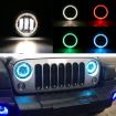 2 PCS 12V-30V 30W 1440LM 12LED 4" Car Fog Light Black Background - 9