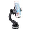360 Rotating Telescopic Suction Cup Phone Holder for Car - Grey - 1