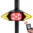 Rechargeable USB Bicycle Turn Light with Wireless Remote Control Tail Light - 1