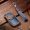 Volkswagen Lavida B Style Blue Cowhide Leather Key Cover Case - 2