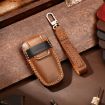 Hallmo Brown Cowhide Leather Key Cover for Haval H6 - 2