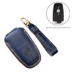 Ford Focus Key Case - Hallmo Cowhide Leather Protective Cover (Brown) - 3