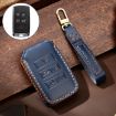 Blue Cowhide Leather Key Cover for Land Rover Discovery 5 - Hallmo - 1