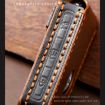 Volvo Car Key Cover - Brown Cowhide Leather Protective Case - 6