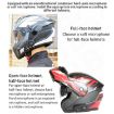 K10 Motorcycle Bluetooth Helmet Headset with White Hard Pole Microphone - 3
