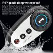 K10 Motorcycle Bluetooth Helmet Headset with White Hard Pole Microphone - 6