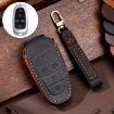 Hyundai 5-Button Key Case - Hallmo Cowhide Leather Cover (Black) - 1