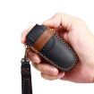 Hyundai 5-Button Key Case - Blue Cowhide Leather Protective Cover - 2