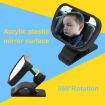 Baby Safety Seat Rearview Mirror - 2 PCS Car Child Observation Mirror - 4