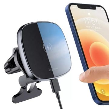 Magnetic 15W Car Wireless Charger Stand for Mobile Phones - 1