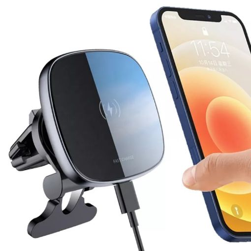 Magnetic 15W Car Wireless Charger Stand for Mobile Phones - 1