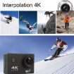 F60 2" Screen 170 Wide Angle WiFi Sport Action Camera with Case, Magenta - 9