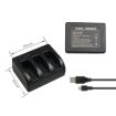 GoPro HERO5 AHDBT-501 Charger with V8 & USB-C Ports + LED Indicator - 5