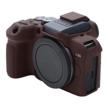 Canon EOS R10 Soft Silicone Protective Case - Coffee Color Cover - 1
