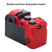 Canon EOS R10 Red Soft Silicone Protective Case - Durable Camera Cover - 6