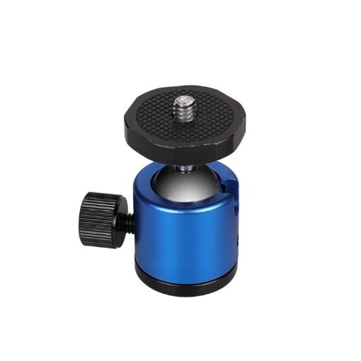 360 Rotation Panoramic Metal Ball Head for DSLR & Digital Cameras - Blue - 1