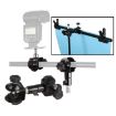 C-Type 2 in 1 Camera Umbrella Holder Clip Clamp for Tripod & Light Stand - 1