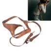 Left Shoulder Leather Camera Strap: Quick Release, Anti-Slip, Metal Hook - 1