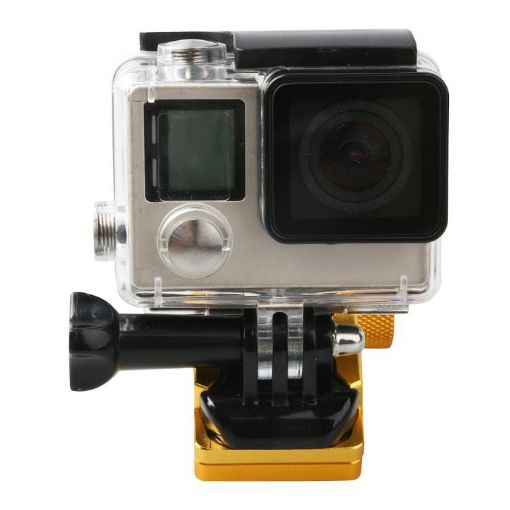 Gold Motorcycle Rearview Mirror Bracket for GoPro, Insta360, DJI Cameras - 1