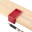 T50 L-Shaped Aluminum Alloy Woodworking Ruler Tool - Hole Marking Fix - 6