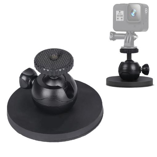 GoPro Hero11-1 Car Suction Cup Mount Bracket for Action Cameras, Black - 1