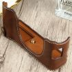 FUJIFILM X100V PU Leather Camera Half Case Base, 1/4" Thread, Coffee - 2