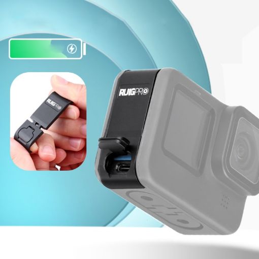 RUIGPRO Aluminum Battery Cover for GoPro HERO10/9 Black - 1