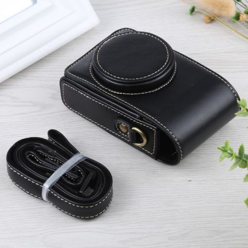 Vertical Flip Leather Camera Case for Ricoh GR III/GRII & Sony ZV-1/RX100 Series - 1
