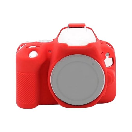 Canon EOS 200D/Mark II Red Soft Silicone Protective Case - 1