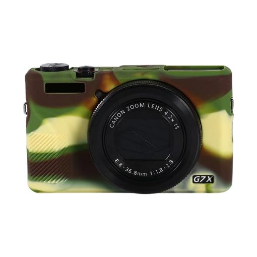 Canon PowerShot G7 X Mark III Silicone Protective Case - Camouflage - 1