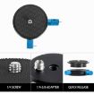 BEXIN QR-02 360 Rotation Quick Release Tripod Base Plate - Black - 3