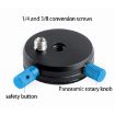 BEXIN QR-02 360 Rotation Quick Release Tripod Base Plate - Black - 5