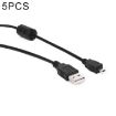 5 PCS 1.5m Mini 8 Pin USB to USB 2.0 Cable for Nikon D5100/D610 - 1