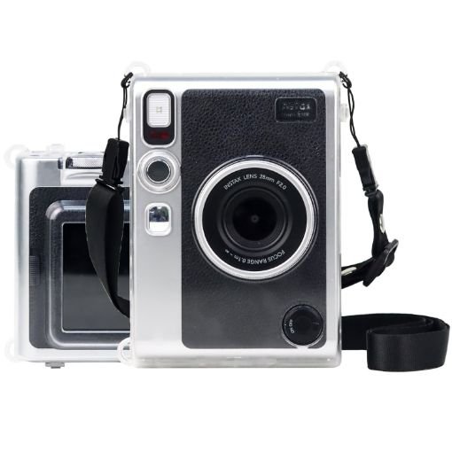 Transparent Protective Crystal Shell Case with Strap for FUJIFILM Instax mini EVO - 1