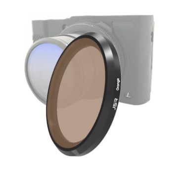 JSR Brown Lens Filter for Panasonic LUMIX LX10 - Colored Filter - 1