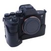 Sony A7 IV PU Leather Camera Half Case Base, 1/4" Thread, Coffee - 3