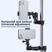 360 Rotation Adjustable Action Camera Holder for Bike/Motorcycle - Black - 8