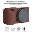 Sony ZV-E10 Soft Silicone Protective Case - Coffee Color Cover - 4