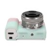Sony ZV-E10 Soft Silicone Protective Case - Pink Green Cover - 5