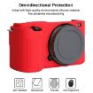 Sony ZV-E10 Red Soft Silicone Protective Case - Durable Camera Cover - 4