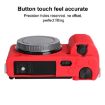 Sony ZV-E10 Red Soft Silicone Protective Case - Durable Camera Cover - 5