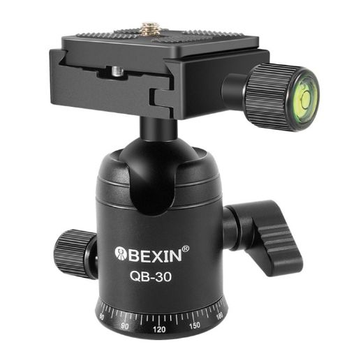 BEIXIN QB-30 360 Rotation Panorama Metal Ball Head w/ Quick Release Plate - 1