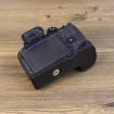 Canon EOS R7 PU Leather Camera Half Case Base, 1/4" Thread, Black - 5