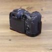 Canon EOS R7 PU Leather Camera Half Case Base, 1/4" Thread, Brown - 6